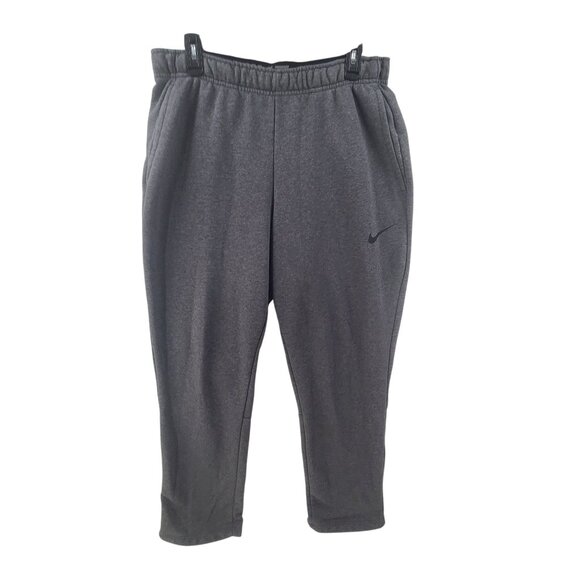 Nike Athletic Sweatpants Elastic Waistband Pull On Men's Size L Gray Workout - Picture 1 of 6